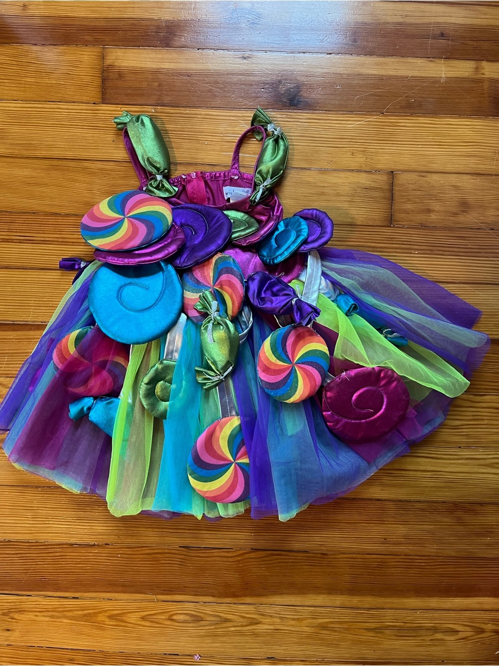 Craft Bright Rainbow Candy Tutu Dress - Purple Pink Green Blue